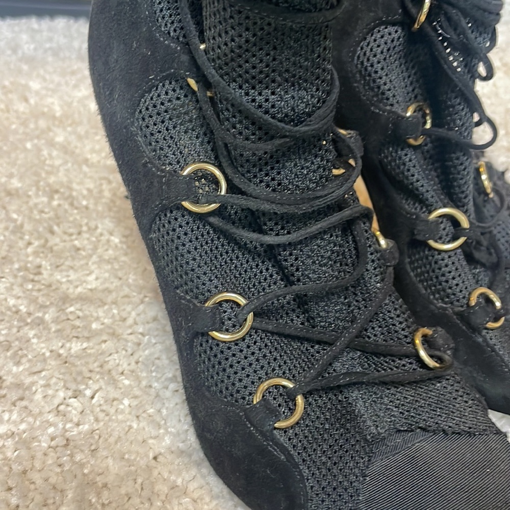 Dolce & Gabbana Y2k Sheer Mesh Open Toe Booties - image 8